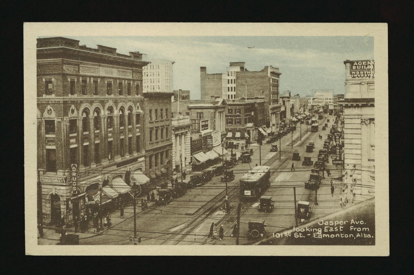 Jasper Avenue looking east, circa 1910